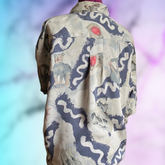 Vintage Short Sleeve Button Down Dad Shirt - Picture 2 of 5